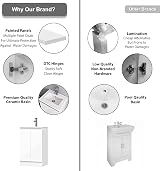 BELOFAY 500mm Floor Standing Vanity Unit with Basin Denvor White view 4