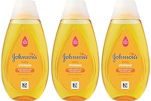 Johnson's Baby Travel Shampoo, 3 Pack 3.38 oz Tear-Free, Mild and Gentle Scalp and Hair Cleanser for Babies, Toddlers, Kids - Free of Parabens, Phthalates, Sulfates and Dyes