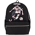 Messi Men's Lifestyle Backpack, Bookbag with Pockets & Adjustable Straps, Black, One Size