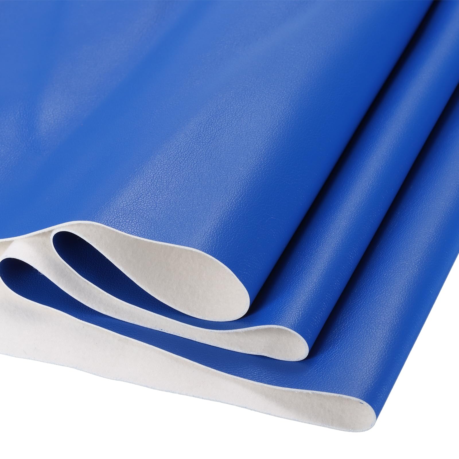 DMiotech 1 Pack 14 Inch x 53 Inch Faux Leather Strip Furniture Cover Napa Skin Blue PU Leather Roll for Handmade DIY Craft Projects