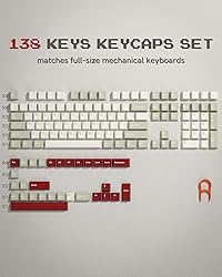 Womier Keycaps, Custom PBT Doubleshot Keycaps 60 65