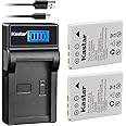 Kastar Battery X2 & Slim LCD Charger for Nik EN-EL8 Coolpix P1 P2 Coolpix S1 S2 S3 S5 S6 Coolpix S7 S7c Coolpix S8 Coolpix S9 Coolpix S50 Coolpix S51 S51c Coolpix S52 S52c Cool-Station MV-11 MV-121