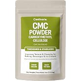 Coolinario CMC Powder Thickener &amp; Stabilizer (4 OZ) Tylose Powder | Carboxymethyl Cellulose for Baking, Beverages, Fondant &amp; Ice Cream, Food Grade, Improves Texture &amp; Viscosity