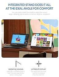 ARZOPA Portable Monitor & Sleeve,16.1'' 144Hz 1080P