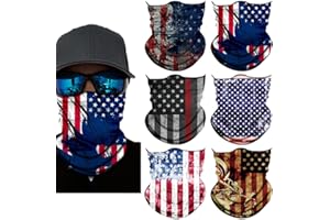 SIDASION Neck Gaiter Mask,Bandana Gator Face Cover Mask Sun UV Protection,Neck Warmer Balaclava,Tube Face Scarf,Headband for Outdoor
