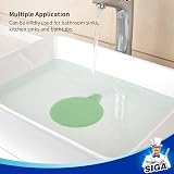 MR.SIGA Set of 3 Silicone Drain Plugs 13 cm Grey Blue Green view 5