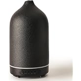 Diffuserlove Ceramic Essential Oil Diffuser Aromatherapy Diffusers for Home Bedroom Air Stone Diffuser Black Base