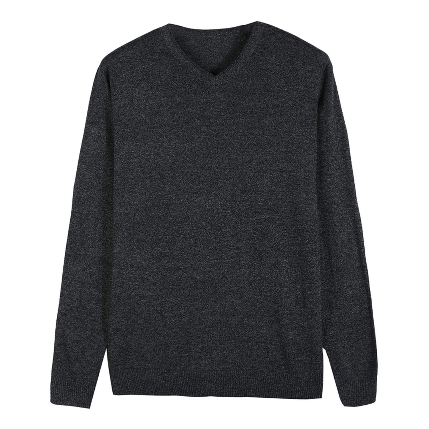 V-Neck Wool Sweater Business Casual 