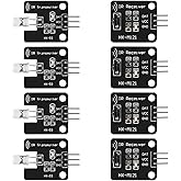 Dorhea 4Pcs Digital 38khz Ir Receiver Sensor Module + 4Pcs 38khz Ir Transmitter Sensor Module Kit for Electronic Building Block