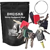 15PCS Multi Types Heavy Equipment Key Set Construction Master Equipment Set | for Mahindra 3200 CH510, Linde 702 802 JCB 14607, CAT 5P8500, Takeuchi 201, Kubota 373 S8077, JD COM Volvo Laser Terex WA05