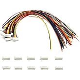 10Pair JST-PH 2.0mm 7Pins Connector, 2.0mm Pitch Female and Male JST Connection Plug Header with 26AWG Cables 30CM