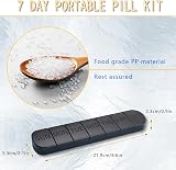 Selcouth Yyds Pill Boxes 7 Day 1 Time a Day for Medication Vitamins view 2