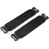 TACTICAL GEEK TCM7L Extended Multi-Function Loop Panels, No Sewing Patch Panel, Patches Display Molle Strips with Open Buckle(2-Pack)