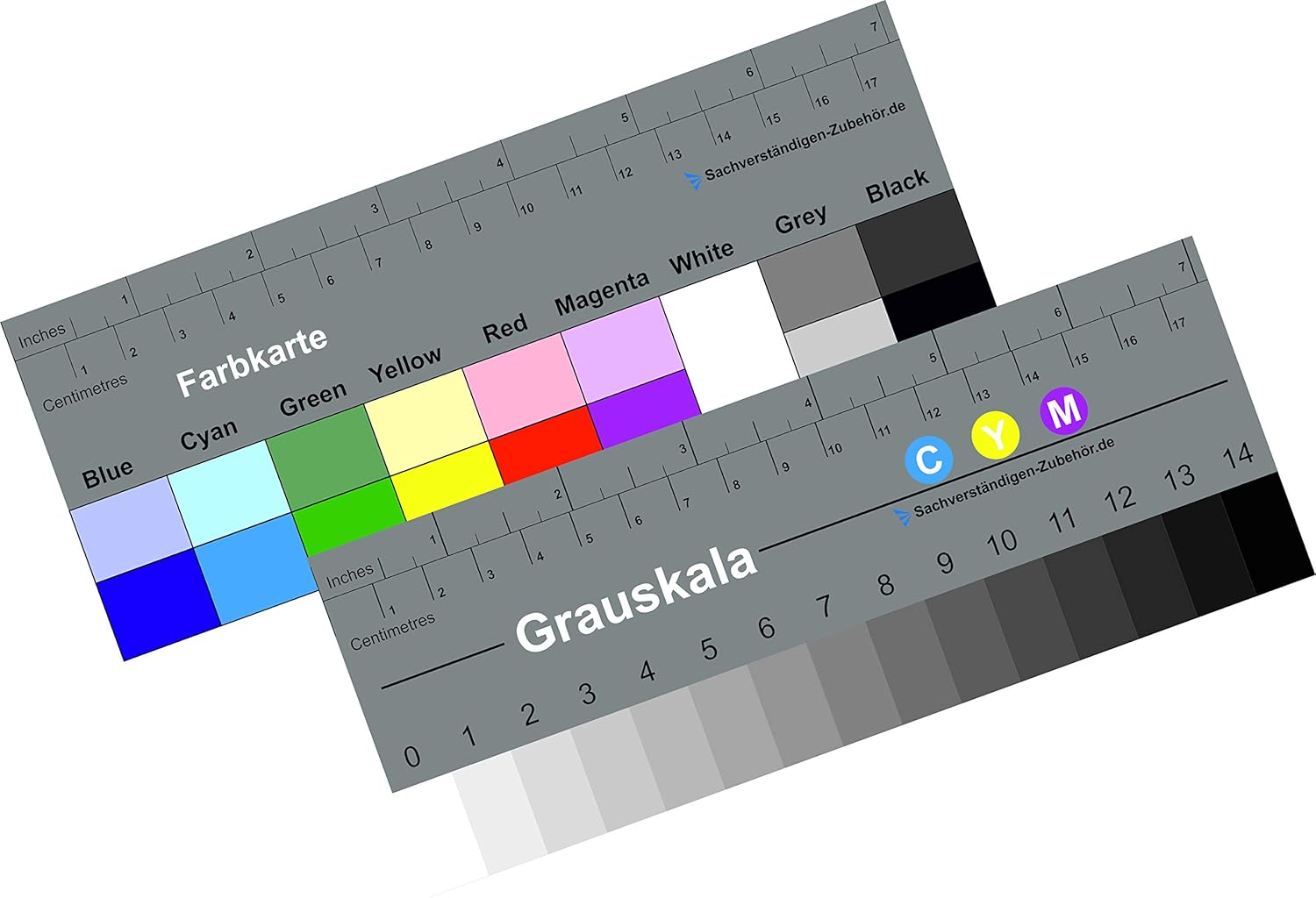 Stufengraukeil und Farbkarte 18 cm | KUNSTSTOFF | Von Sachverständigen