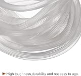 sourcing map Rubber Screen Spline Sealing Strip 5.5mm OD Translucent 10M/32.81Ft view 4