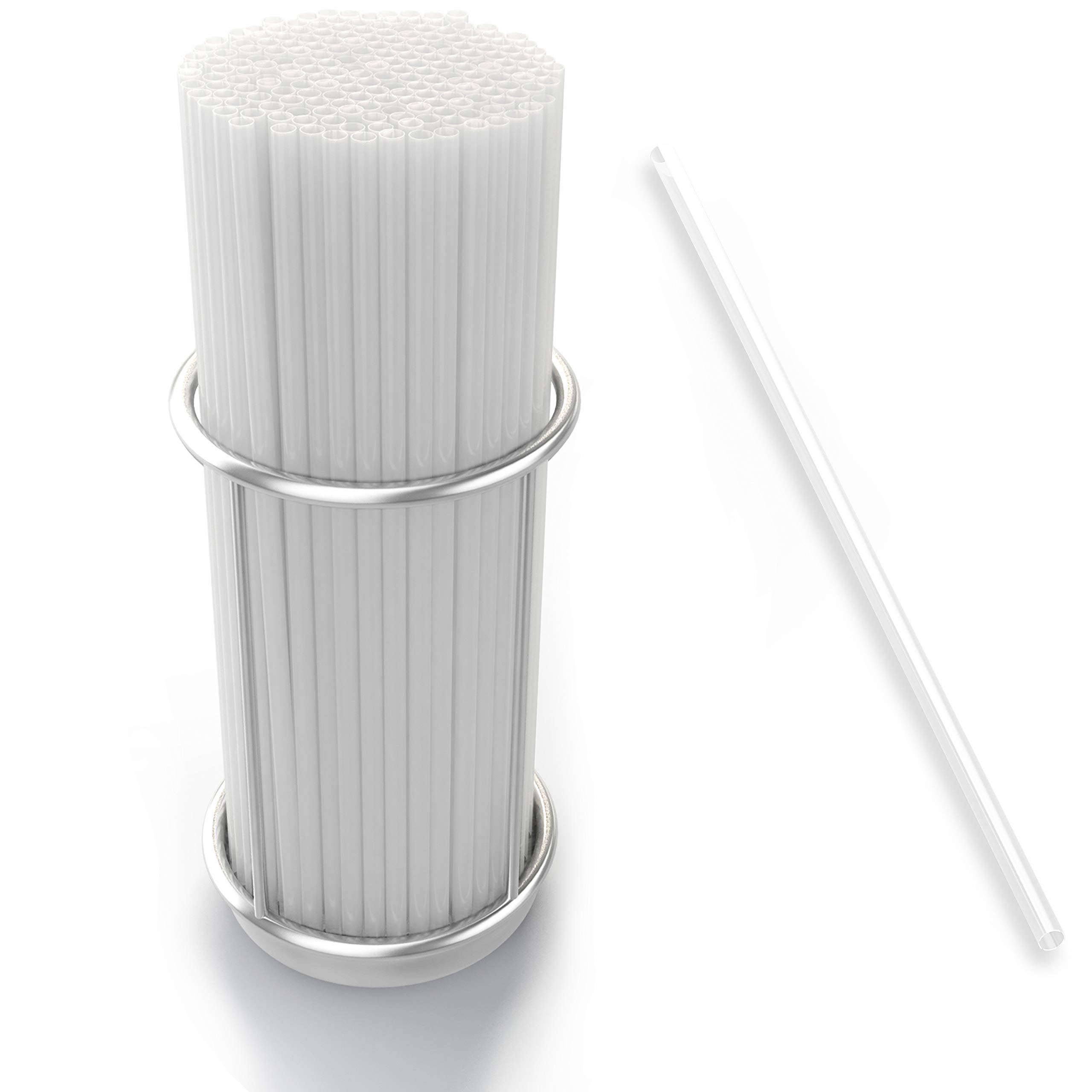 Eco Friendly Green Straws, Bulk Pack of 200 Jumbo Plastic