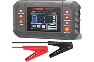 VEVOR Smart Battery Charger, 20-Amp, Lithium LiFePO4 Lead-Acid (AGM/Gel/SLA) Car Battery Charger with LCD Display, Trickle Charger Maintainer Desulfator for Boat Motorcycle Lawn Mower Deep Cycle