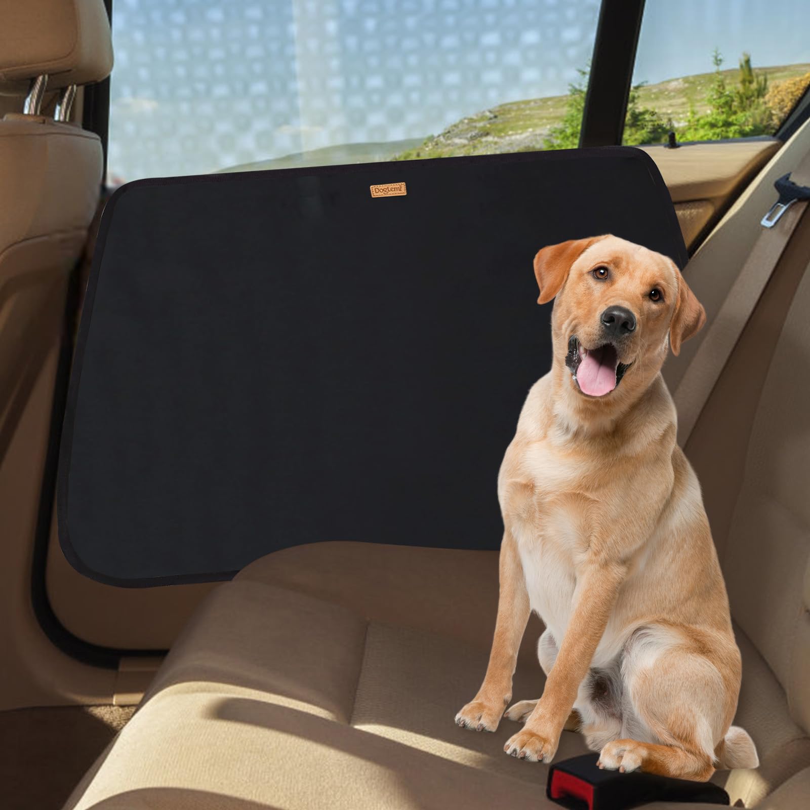 MIGHTYDUTY Car Door Protector Dog 2 Pack Waterproof Washable Oxford Pet Car Door Covers from Dog Scratching for Most Cars Travel（Black）