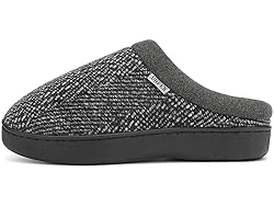 UBFEN Mens Slippers for Indoor Bedroom Memory Foam