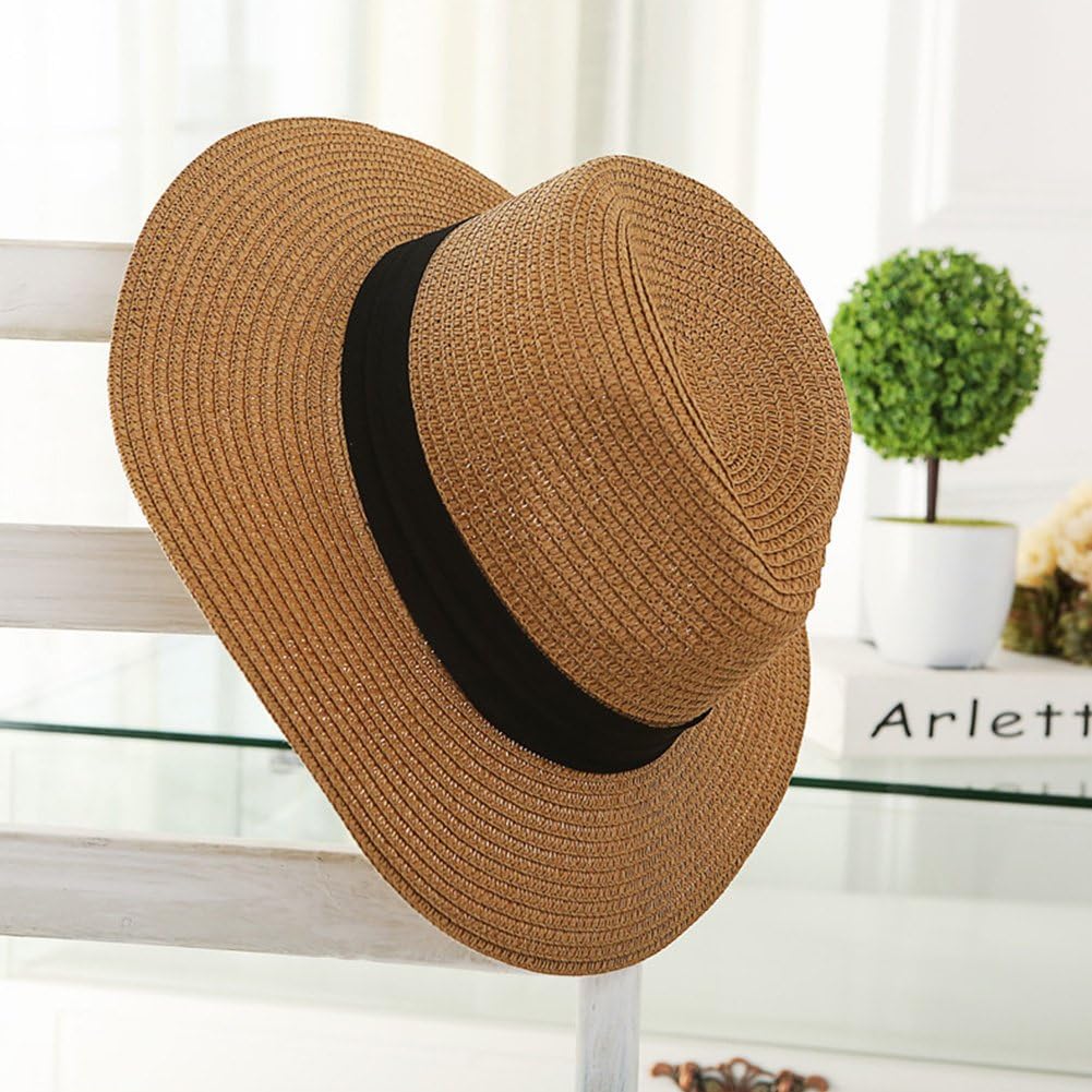 JLTPH Women Wide Brim Straw Sun Hat 