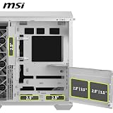 MSI MAG PANO 100R PZ White ATX PC Case with USB 20Gbps Type-C view 5