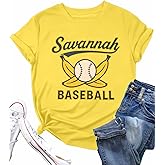 Baseball Shirt Baseball Player T-Shirts Team Women Ballgame Graphic Tshirt Game Day Fan Tee Casual Short Sleeve Top