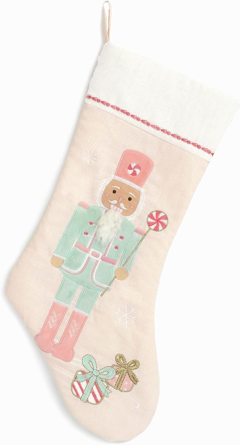 Nutcrackers - MON AMI Candy Nutcracker Christmas Stocking – 21”, Christmas Decoration, Holiday Indoor Décor