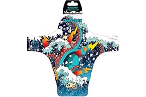 RideGuard PF1 - Front MTB Mudguard Mountain Bike Fender. Fits 24”, 26”, 27.5”, 29”, Plus Size and Fat Bikes. UK Made 100% Recycled Plastic Waste 100% Recyclable.