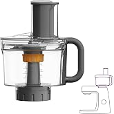 Kenwood - MultiPro Chef Titanium and Elite Grey Processor Accessory | Kitchen Robot Accessory, 6-in-1 Adjustable Cutting Disc, Capacity 1.2 L, Dishwasher Safe, KAH65000PL