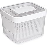 OXO Good Grips Greensaver Produce Keeper, 4.3 quart, White/Clear