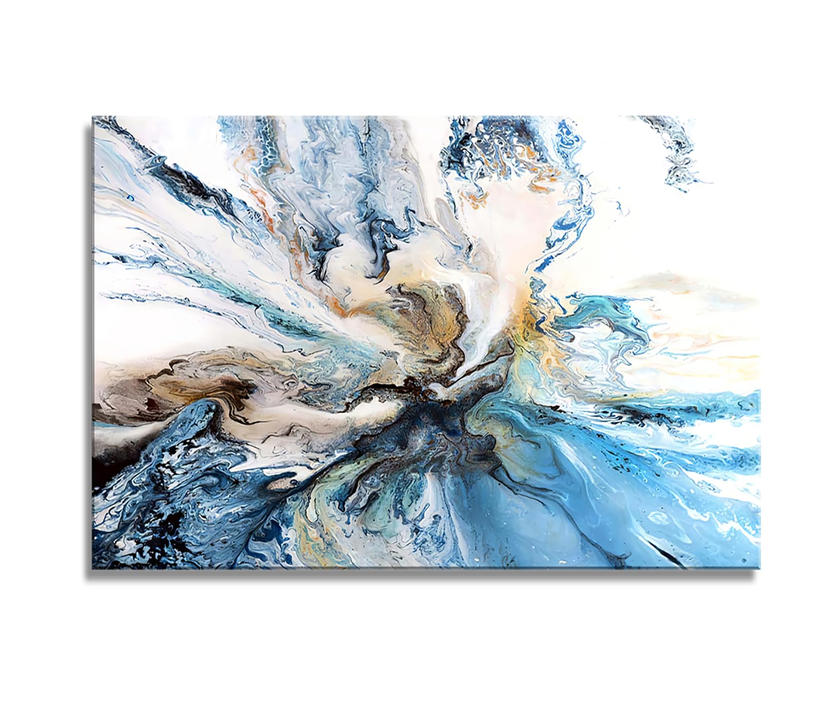 Photo 1 of DZL Art A74981 Large Abstract Canvas Wall Art For Living Room Decoration Abstract Watercolor Picture Canvas Prints Painting for for Office Wall Decor Home Decorations