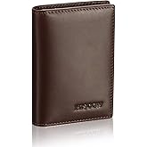Leather Business Card Case Holder for Men & Women, Italian Calfskin