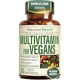 Vegan Multivitamin &ndash; Vitamins &amp; Minerals &ndash; Daily Wellness &ndash; 90 Tablets | 315mg FruitVeg42 Complex, Non-GMO Superfoods, Enzymes, No Stomach Upset &ndash; Daily Womens and Mens Multivitamins &amp; Multiminerals