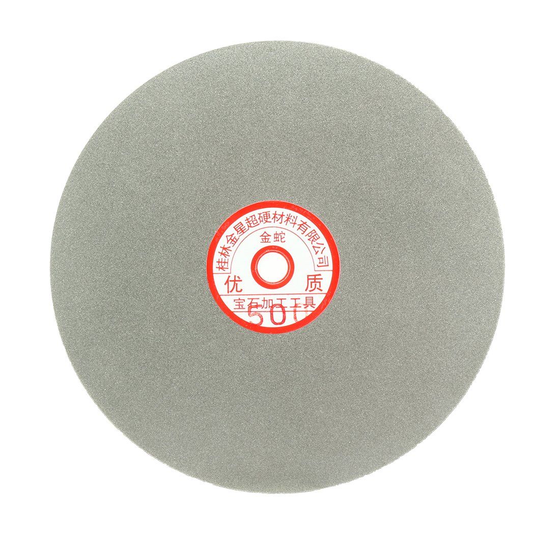 sourcingmap 200mm 8-inch Grit 500 Diamond Coated Flat Lap Disk Wheel Grinding Sanding Disc
