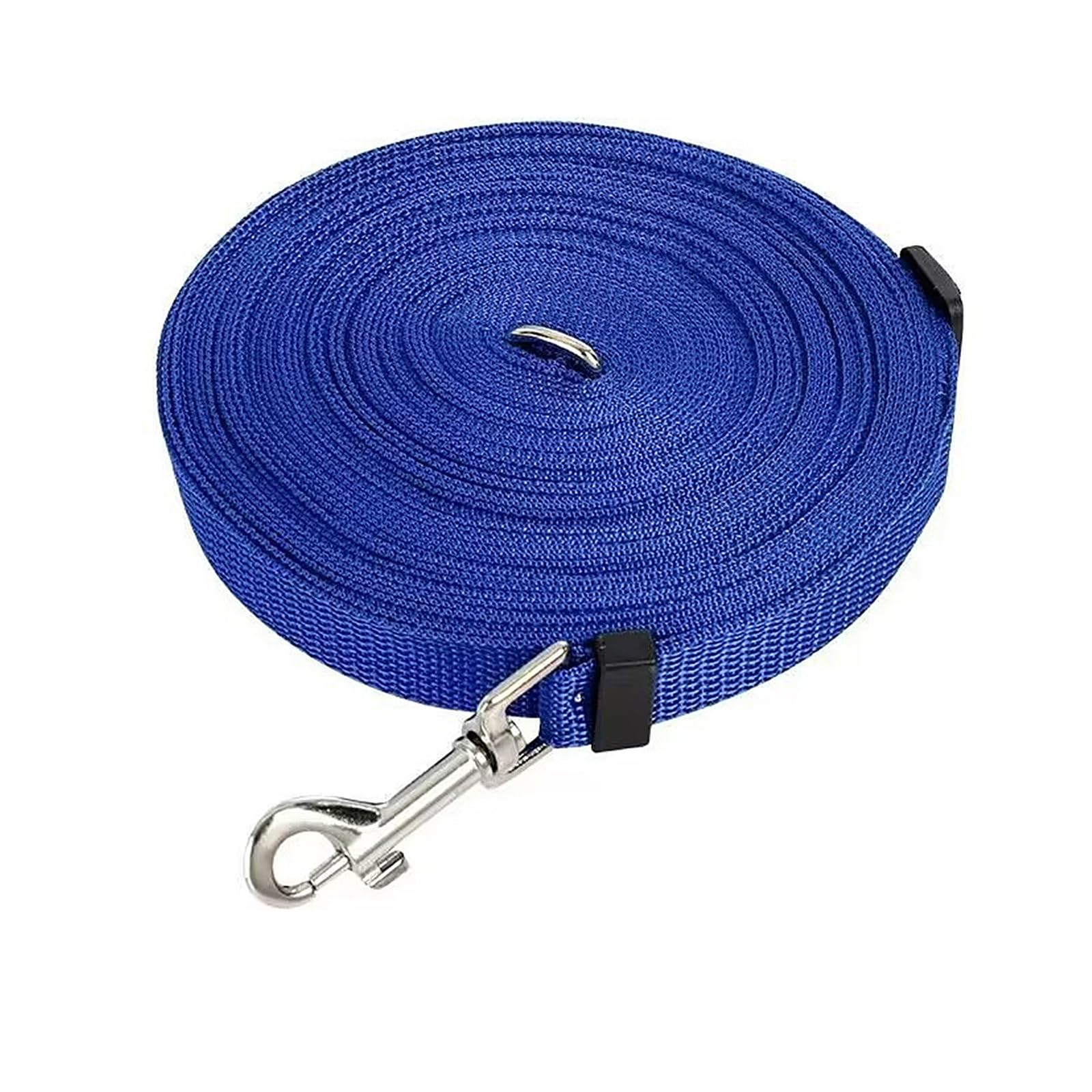 Aczyqws Dog Training Lead Leash Extra Long Line, meter Nylon Leash for Large, Medium Small Dogs Great for Pet Recall Training Obedience,Running,Camping,Backyard Strong lead with Metal Component (Blue