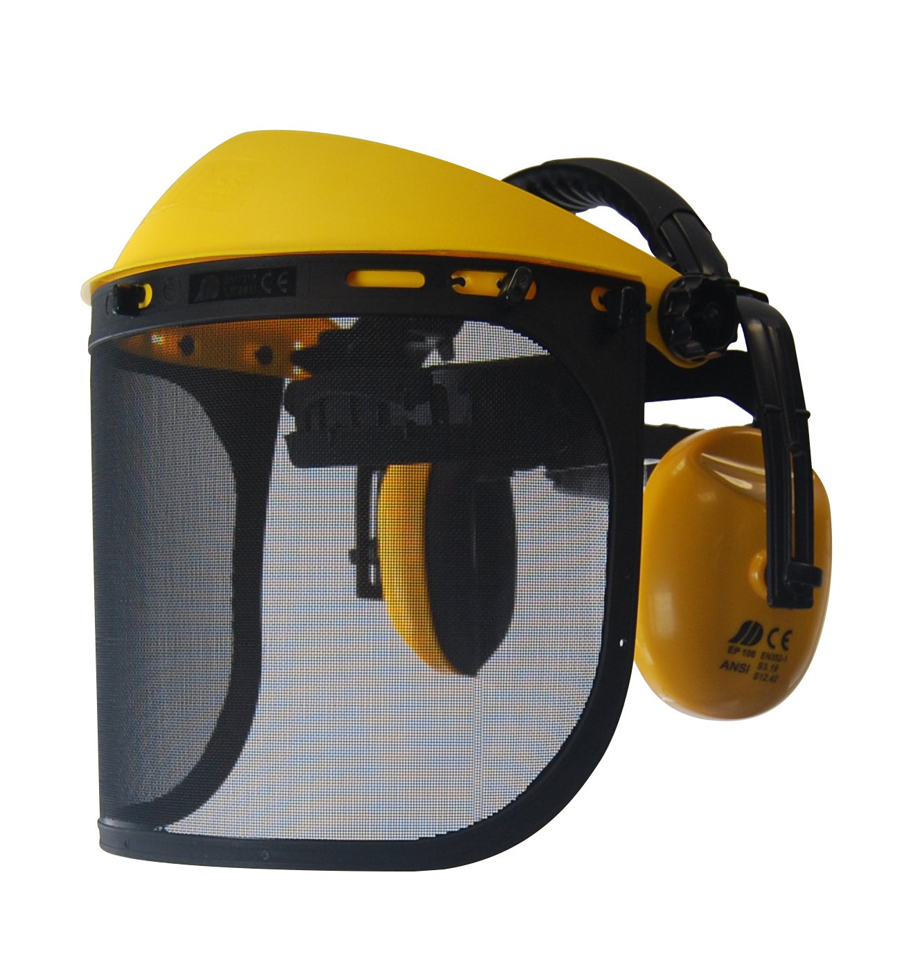 Extra Large mesh Visor with Noise Cancellation Screen.