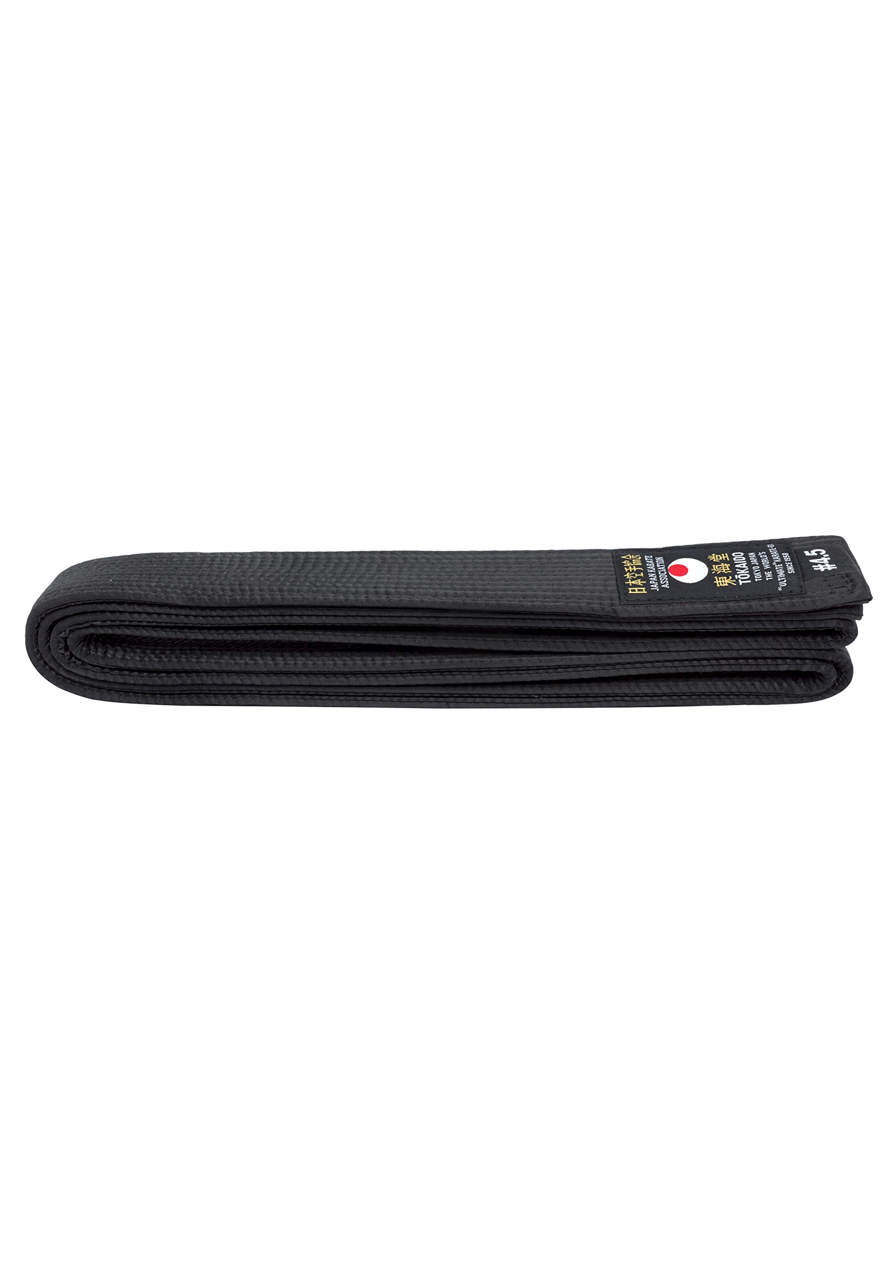 Tokaido Unisex Adult Karate Faux Silk Belt, Black, 265 cm