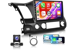 4G+64G Radio for Honda Civic 2006 2007 2008 2009 2010 2011 Car Stereo, Wireless CarPlay Android Auto 10.1 Inch IPS Touch Scre