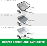 The Handy Broadcast Spreader 36kg Hopper Adjustable Control Pneumatic Tyres view 3