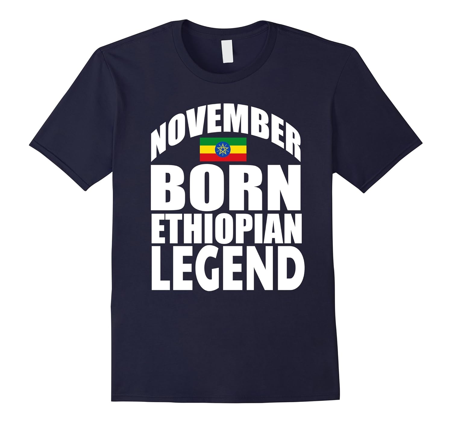 Storecastle: November Born Ethiopian Birthday Gift T-Shirt-ANZ