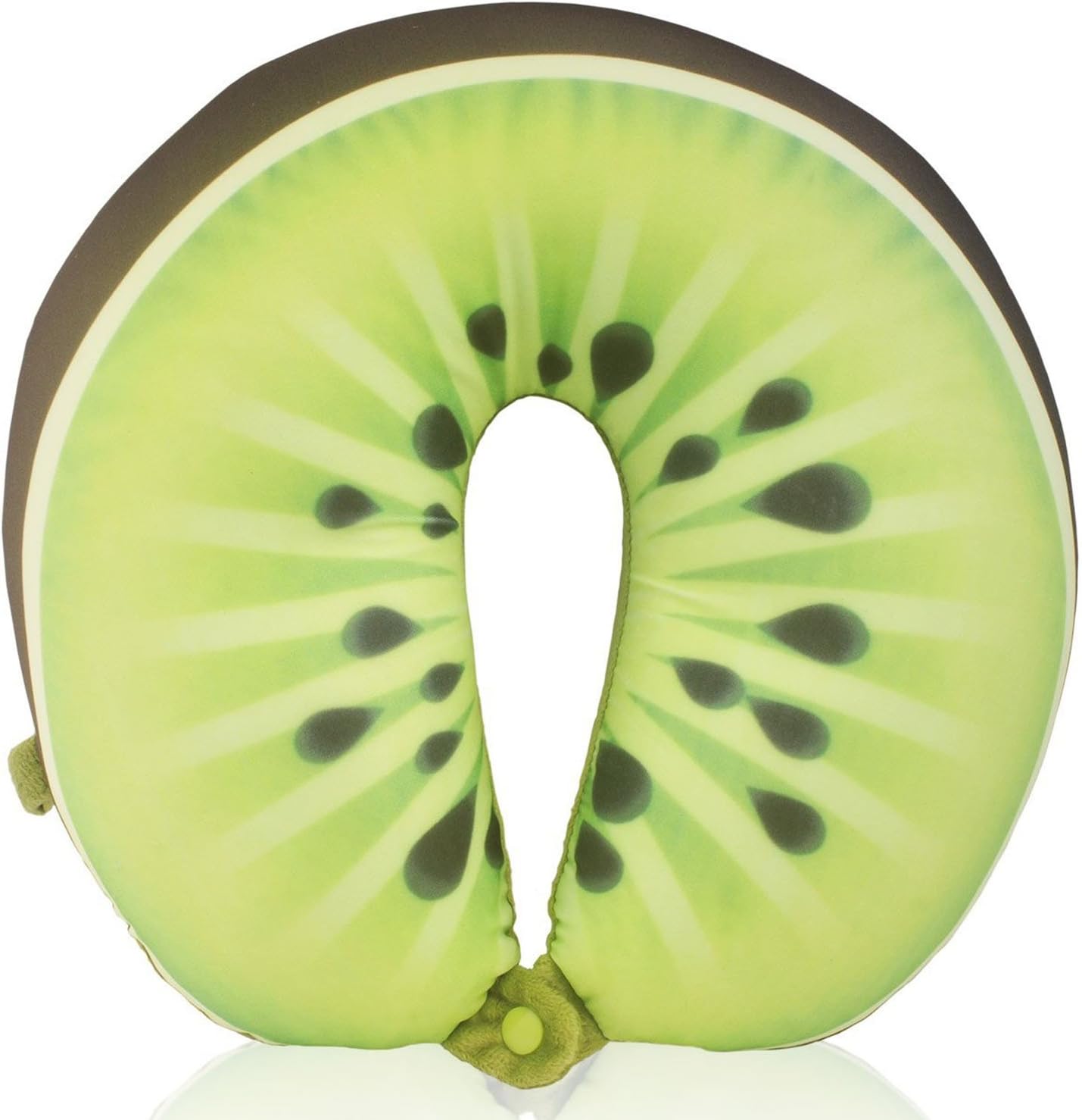 MDRN Life Neck Pillow for Kids & Adults - Microbead Travel Neck Pillow for Sleeping and Cervical Support - Kiwi
