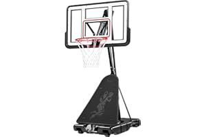 Best Choice Products 4.4-10ft Adjustable Regulation Basketball Hoop, Portable Goal w/Shatterproof Backboard, Ball Return, Base Gel