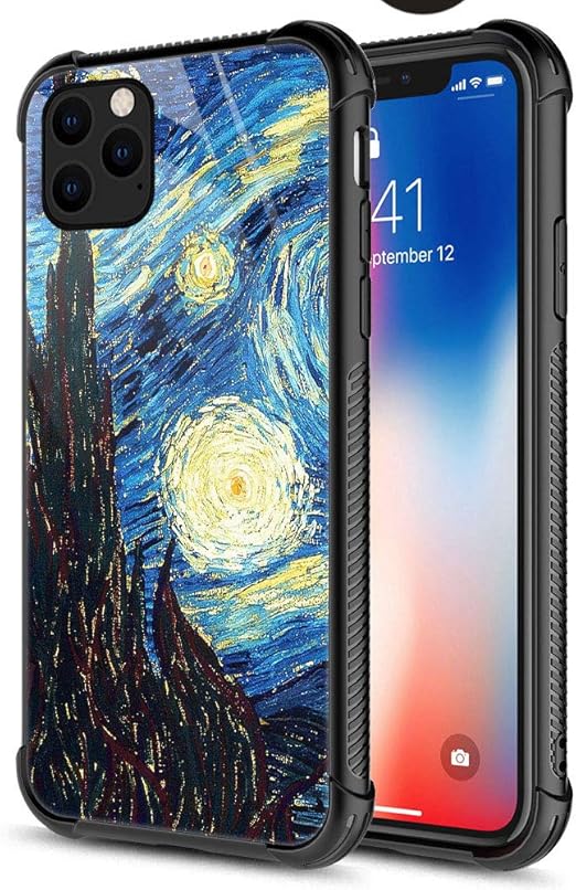 Amazon Com Carloca Iphone 11 Pro Case The Starry Night Oil Iphone 11 Pro Cases For Girls Boys Graphic Design Shockproof Anti Scratch Hard Back Case For Apple Iphone 11 Pro