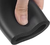 Sourcing Map Foam Tubing 50mm ID 65mm OD 1m Black Handle Grip Insulation view 4