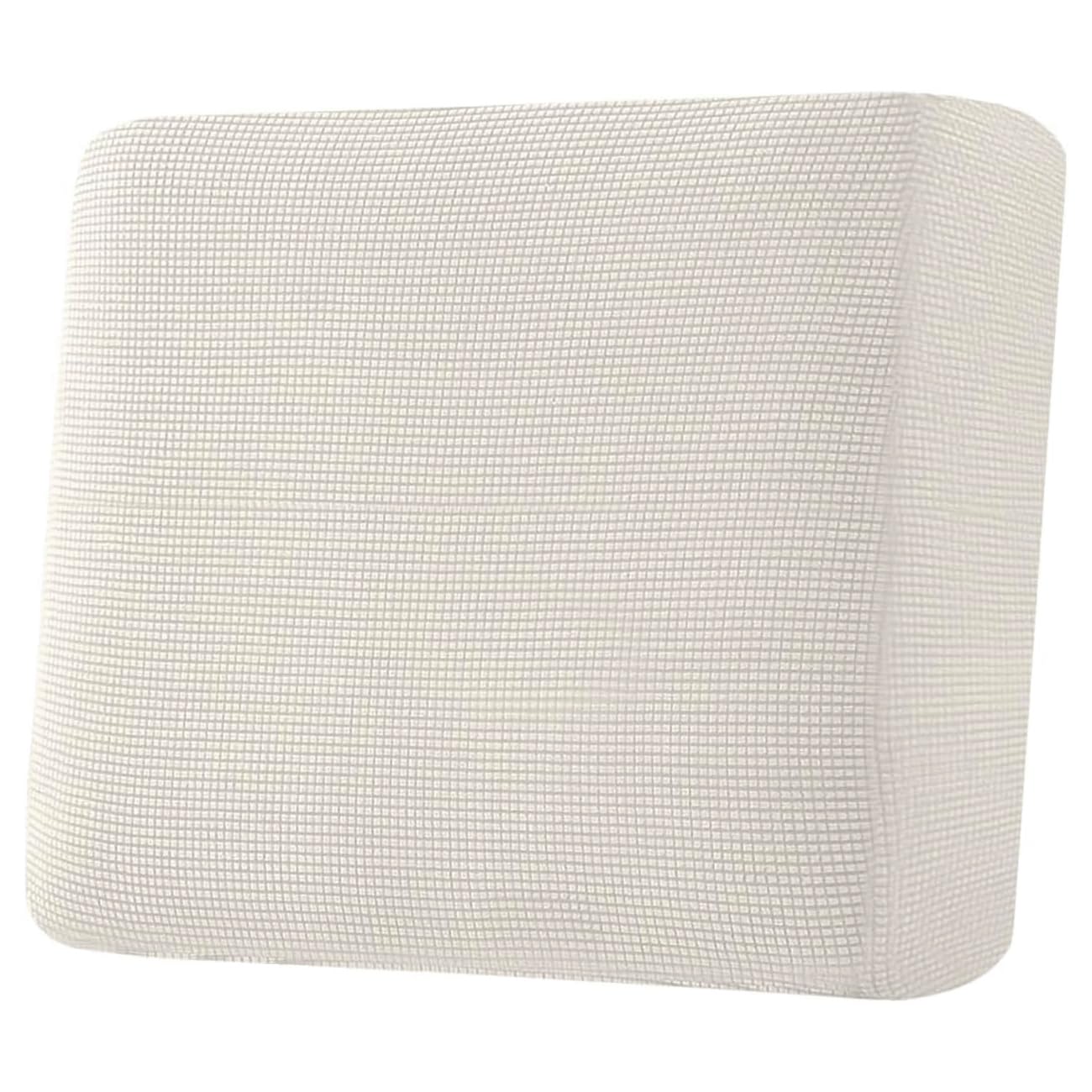 Photo 1 of H.VERSAILTEX Super Stretch Individual Seat Cushion Covers Sofa Covers Couch Cushion Covers Slipcover Sets Thick Jacquard Textured Twill Fabric (1 Piece Chair Cushion Cover, Ivory)