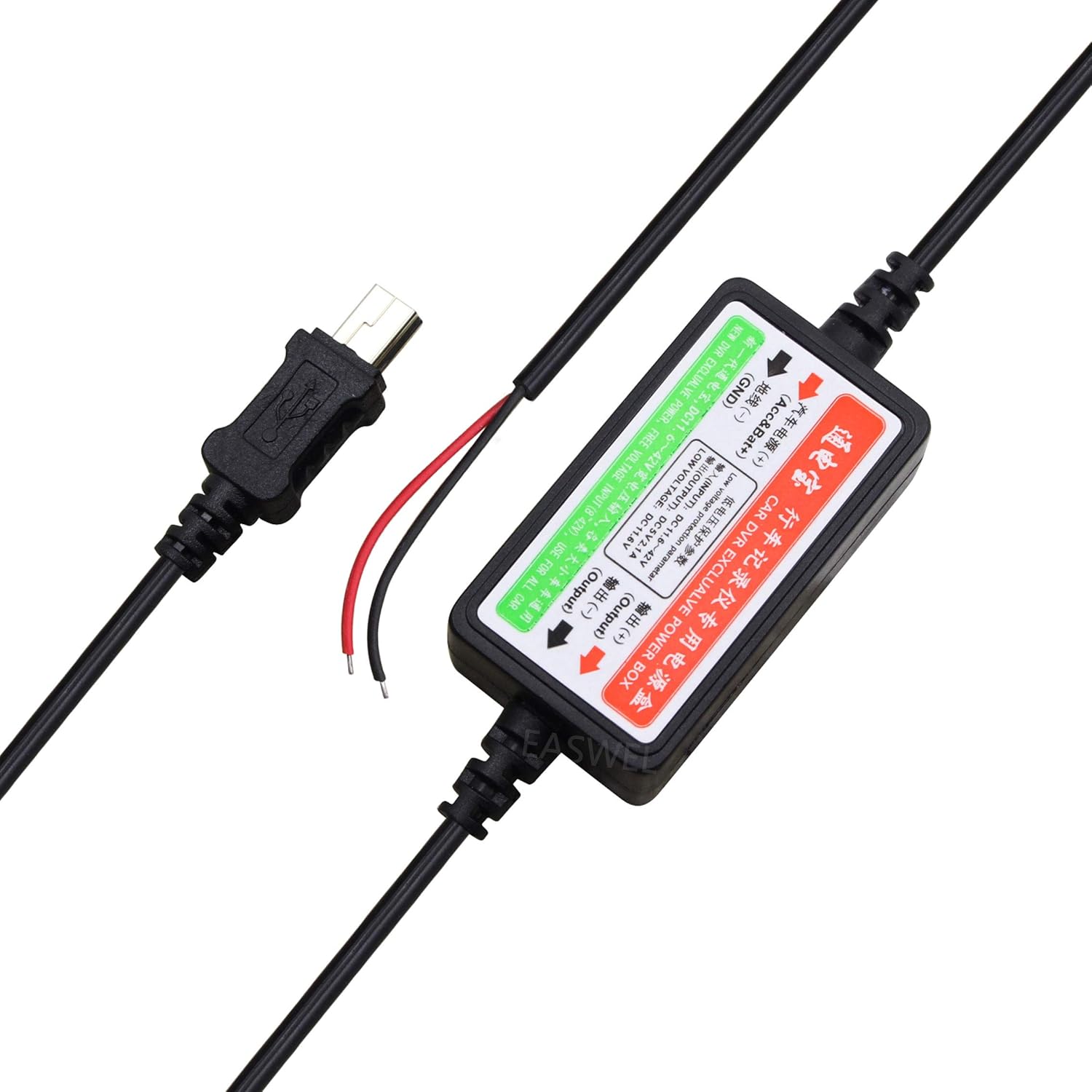 USB Hardwire Car Charger Power Cable Cord Kit for Garmin Dash Cam 10 20