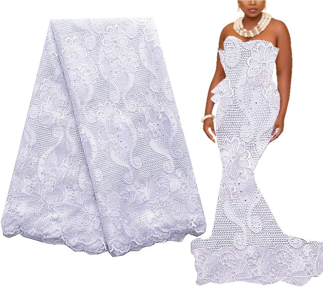 white lace african dress