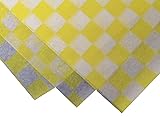 Durable Packaging Yellow Checkered Wax