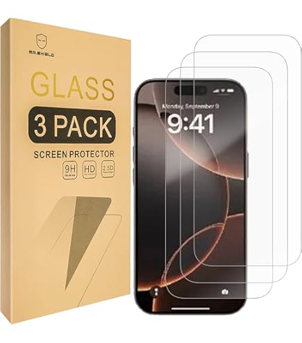 Mr.Shield IPhone 11 Pro/XS Tempered Glass Screen Protector 3-Pack | 9H Hardness With Lifetime Replacement