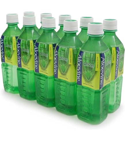 Amazon.com : ALOEVINE Aloe Vera Drink 50.7 oz. 6 Pack (Original) : Grocery  & Gourmet Food